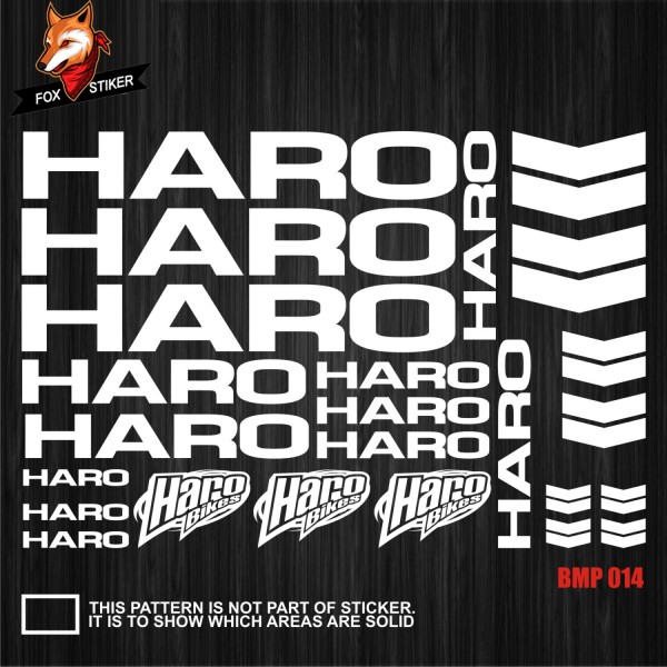 Bicycle Frame Decal Stickers  HARO-03